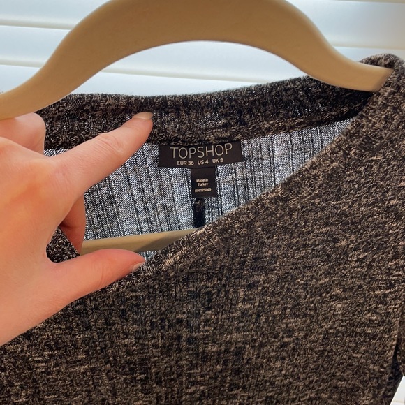 Top shop dress Heather Grey long sleeved - Picture 3 of 4